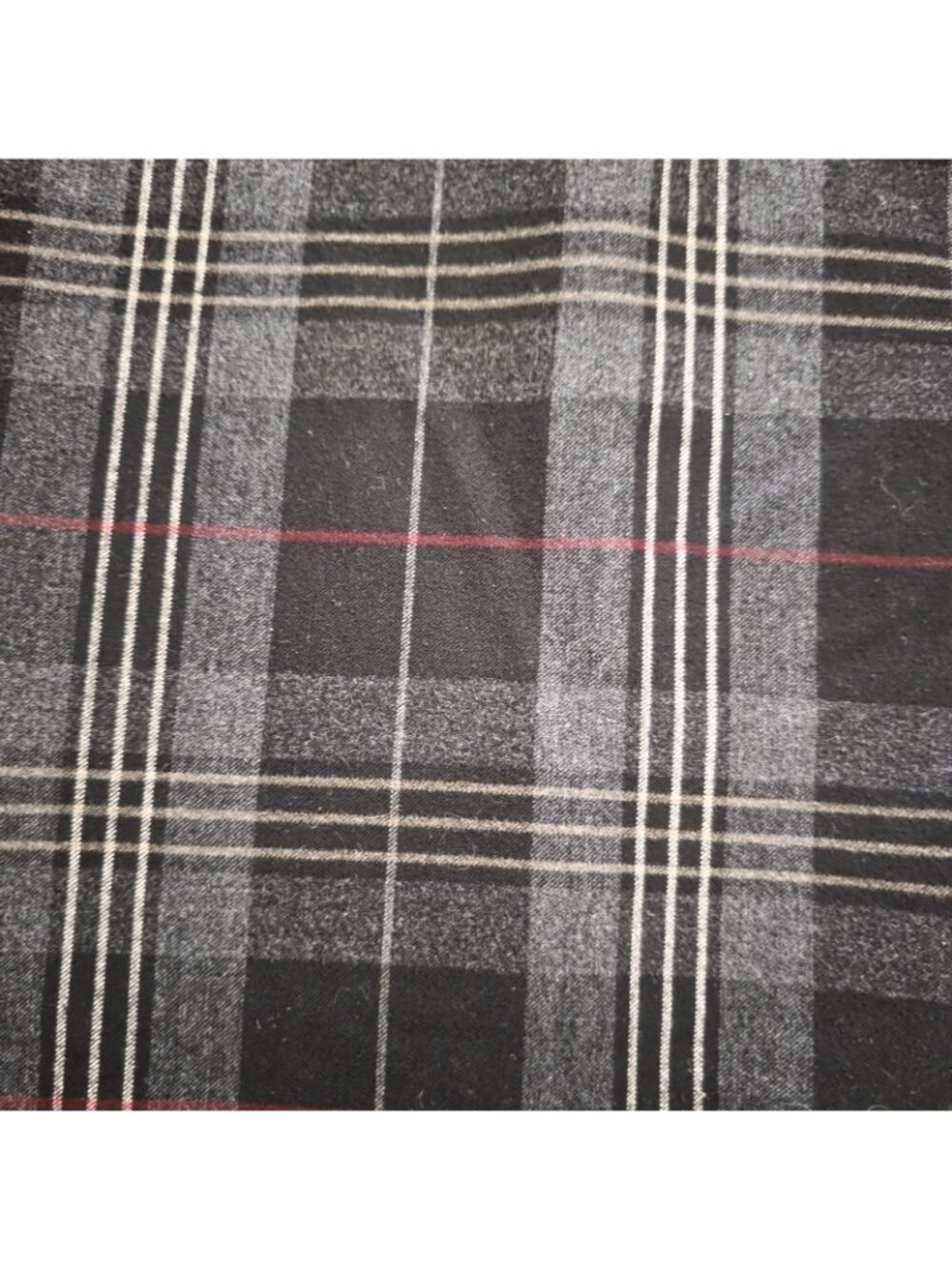 Paige Edgerton Moto Zip Plaid Pants Black Gray 6 EUC - Picture 4 of 5